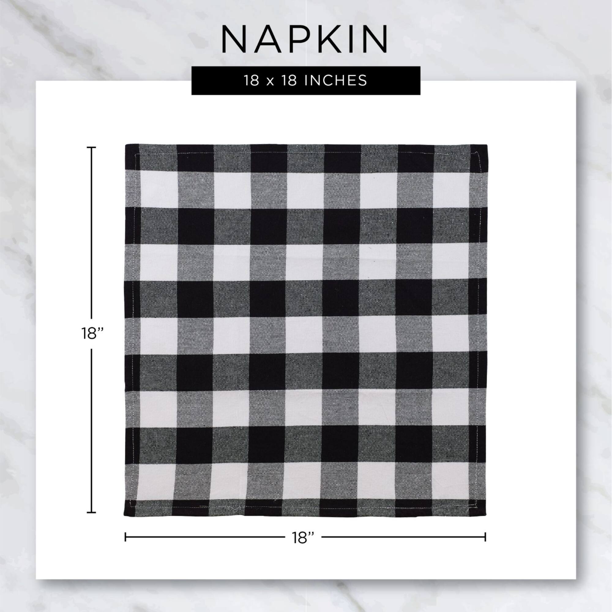 DII® Honey Gold Check Fringed Cloth Dinner Napkins, 6ct.